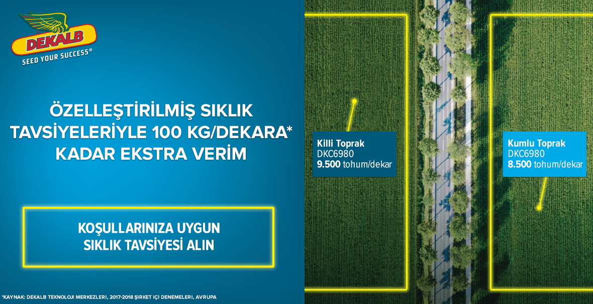 Danelik Çeşitler için Ekim Sıklığı Tavsiyesi